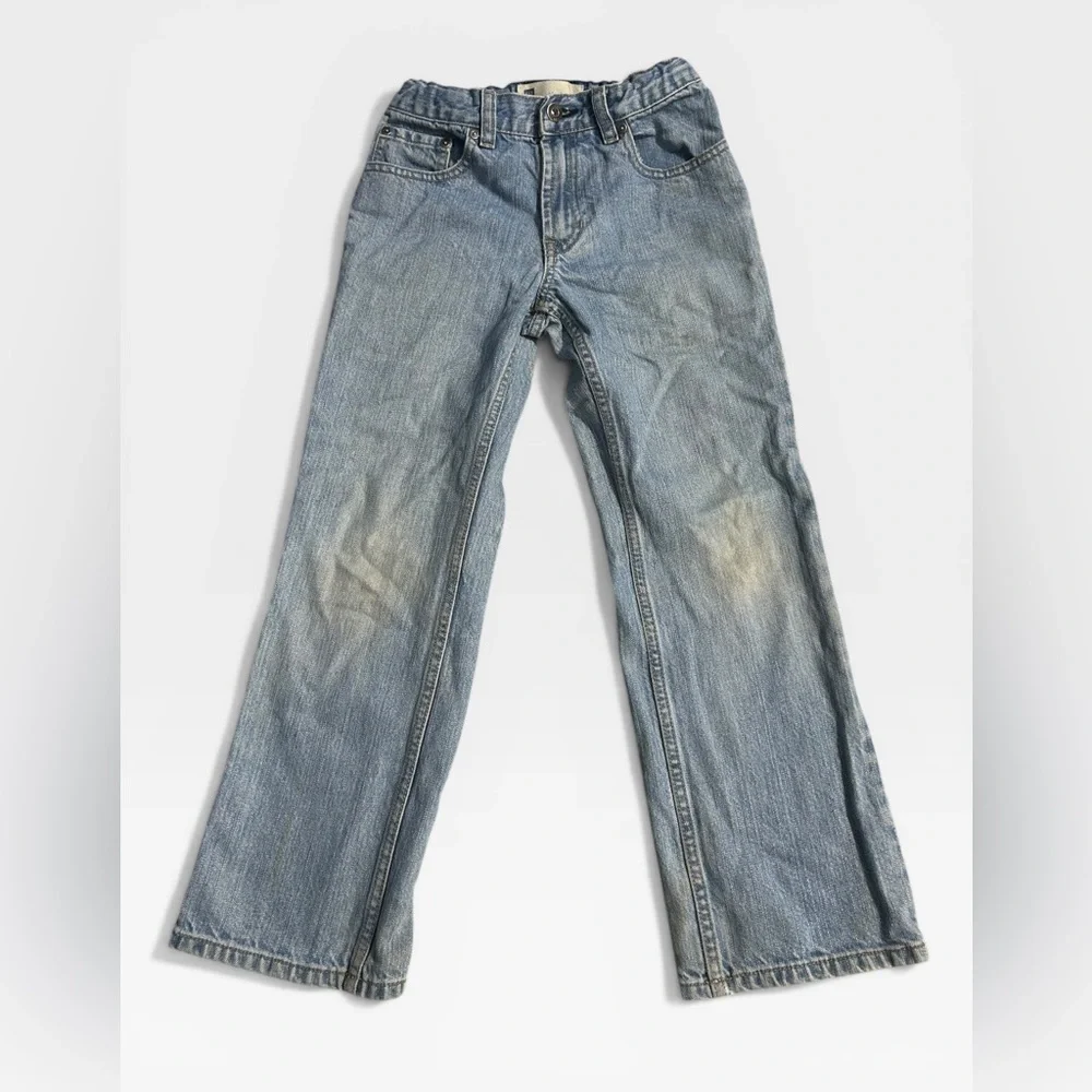 5 for $25🔥Gap Light Wash Straight Fit Adjustable Waist Jeans‎ Boys Size 8